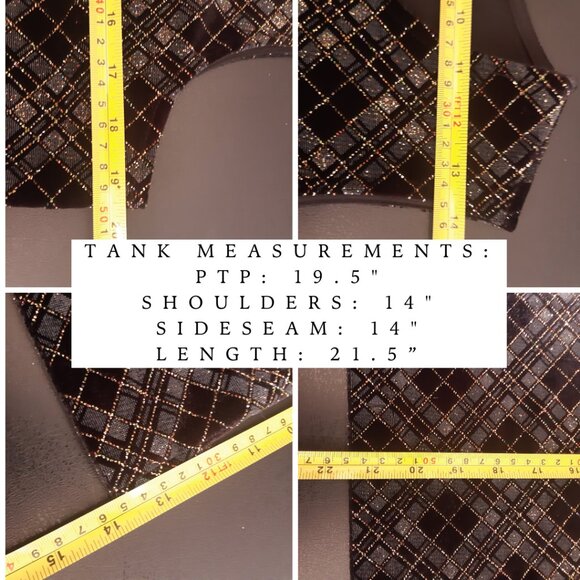 Soft Works SZ M Jacket and Tank Top 2 Piece Black Sparkly Set - Picture 12 of 15